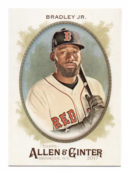 2017 Topps Allen and Ginter Hot Box Foil #170 Jackie Bradley Jr. (15-R2-MLBREDSOX)