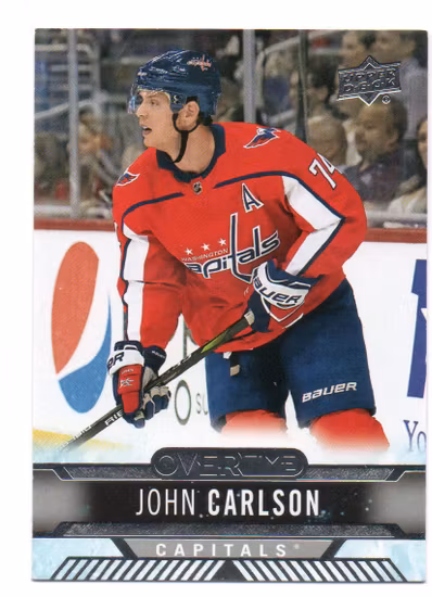 2017-18 Upper Deck Overtime #80 John Carlson (10-R3-CAPITALS)