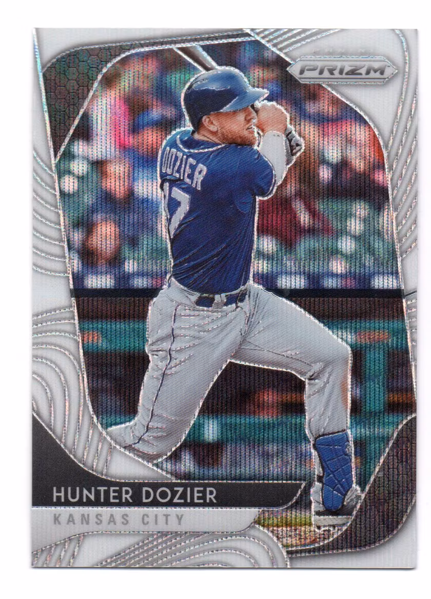 2020 Panini Prizm Prizms White Wave #175 Hunter Dozier (20-P15-MLBROYALS)