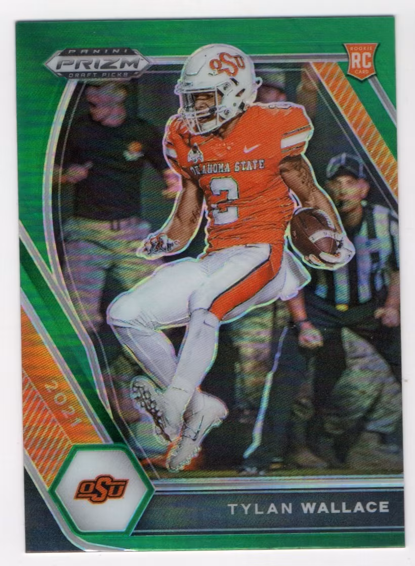 2021 Panini Prizm Draft Picks Prizms Green #126 Tylan Wallace (10-D2-NFLRAVENS)