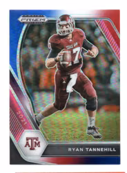 2021 Panini Prizm Draft Picks Prizms Red White and Blue #18 Ryan Tannehill (20-R3-NFLDOLPHINS)