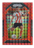 2020-21 Panini Prizm English Premier League Prizms Red Mosaic #17 George Baldock (25-B6-SHEFFIELDUNITED)