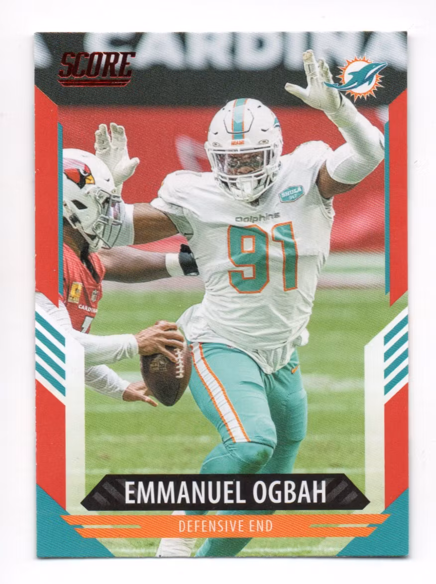 2021 Score Red #34 Emmanuel Ogbah (10-R3-NFLDOLPHINS)