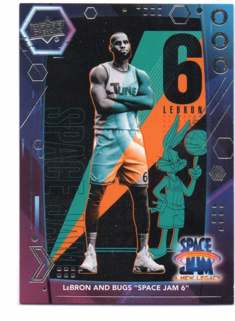 2021 Upper Deck Space Jam A New Legacy #46 LeBron and Bugs Space Jam (5-B1-OTHERS)