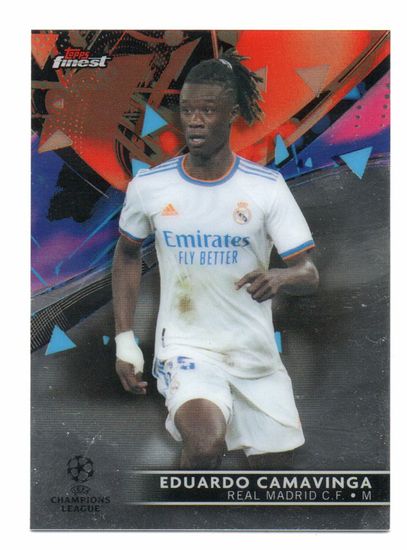 2021-22 Finest UEFA Champions League #28 Eduardo Camavinga (10-Q12-REALMADRID)