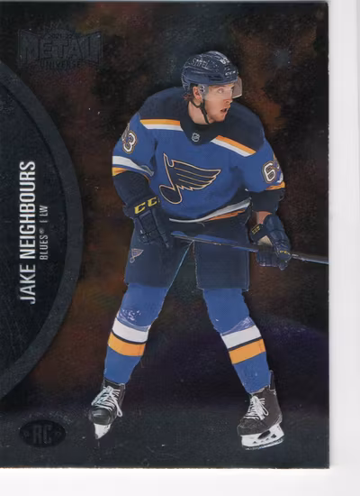 2021-22 Metal Universe #198 Jake Neighbours RC (15-C11-BLUES)