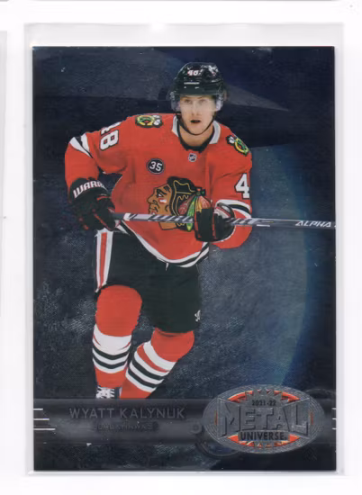2021-22 Metal Universe '97-98 Retro Rookies #R42 Wyatt Kalynuk (10-C12-BLACKHAWKS)