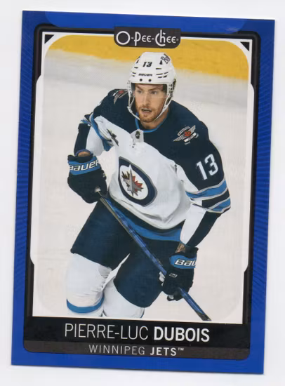 2021-22 O-Pee-Chee Blue #471 Pierre-Luc Dubois (10-C7-NHLJETS)
