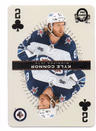 2021-22 O-Pee-Chee Playing Cards #2CLUBS Kyle Connor (20-C7-NHLJETS)