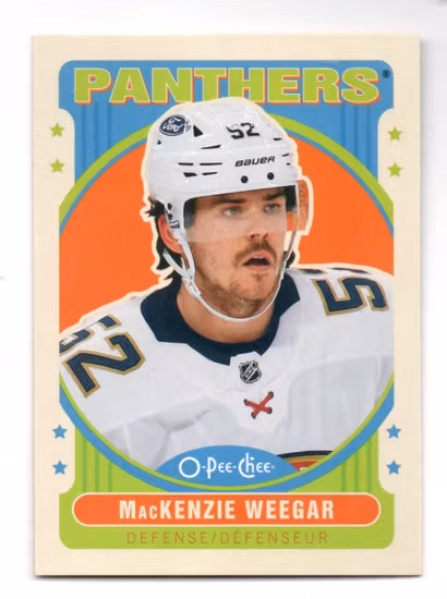 2021-22 O-Pee-Chee Retro #429 MacKenzie Weegar (10-C8-NHLPANTHERS)