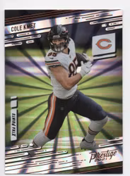 2021 Prestige Xtra Points Sunburst #5 Cole Kmet (20-R12-NFLBEARS)