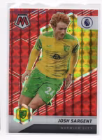 2021-22 Panini Mosaic English Premier League Mosaic Red #95 Josh Sargent (15-C8-NORWICH)