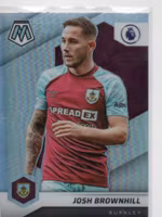 2021-22 Panini Mosaic English Premier League Silver #37 Josh Brownhill (10-C11-BURNLEY)