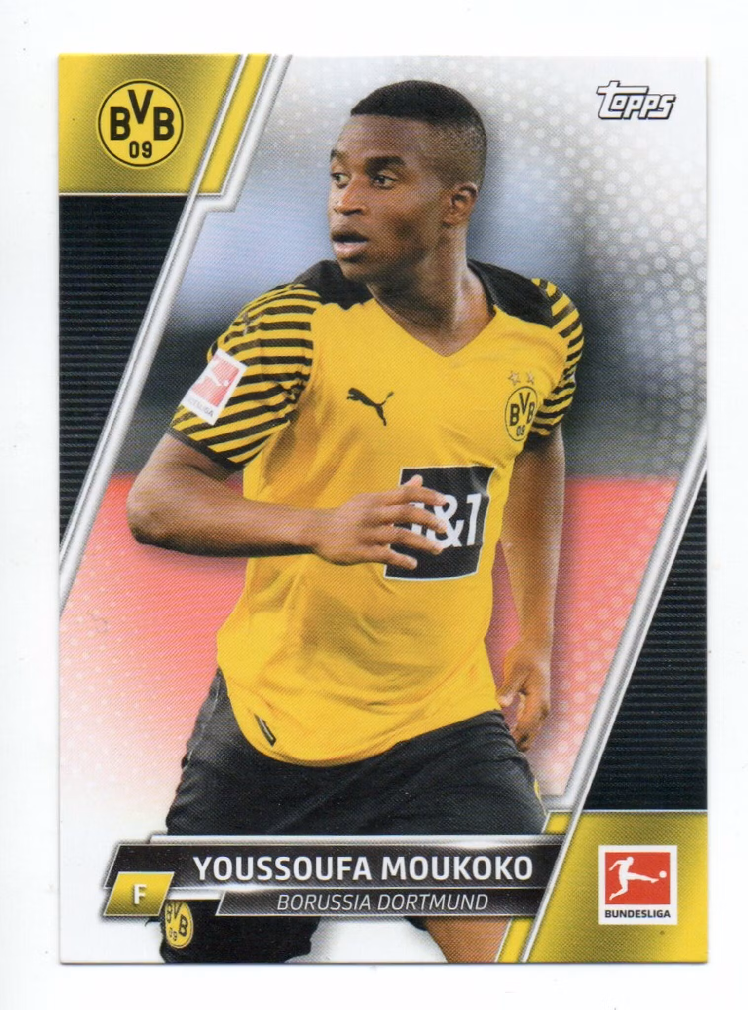 2021-22 Topps Bundesliga #51 Youssoufa Moukoko (5-Q12-DORTMUND)