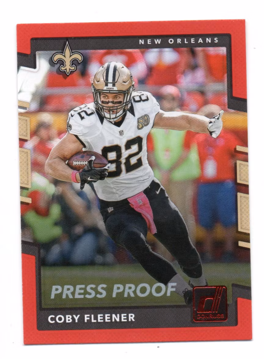 2017 Donruss Press Proofs Red #131 Coby Fleener (20-R12-NFLSAINTS)