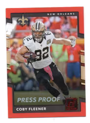 2017 Donruss Press Proofs Red #131 Coby Fleener (20-R12-NFLSAINTS)