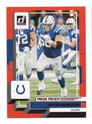 2022 Donruss Press Proof Red #50 Quenton Nelson (20-R12-NFLCOLTS)