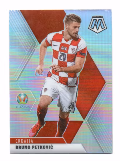 2020-21 Panini Mosaic UEFA Euro Silver #22 Bruno Petkovic (15-R13-CROATIA)