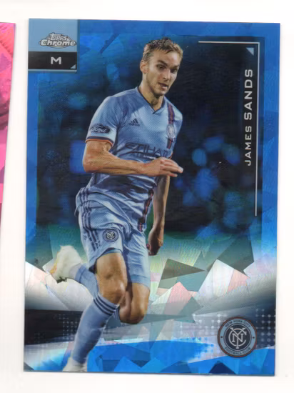 2021 Topps Chrome MLS Sapphire #143 James Sands (12-R13-MLSNEWYORKCITY)