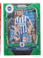 2021-22 Panini Prizm English Premier League Prizms Green Wave #185 Adam Webster (15-R13-BRIGHTON)