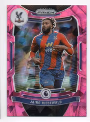 2021-22 Panini Prizm English Premier League Prizms Pink Ice #295 Jairo Riedewald (12-R13-CRYSTALPALACE)