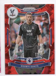 2021-22 Panini Prizm English Premier League Prizms Red Ice #286 Vicente Guaita (20-R14-CRYSTALPALACE)