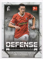 2021-22 Topps Bundesliga Defense Fortresses #DFKS Keven Schlotterbeck (10-C11-FREIBURG)