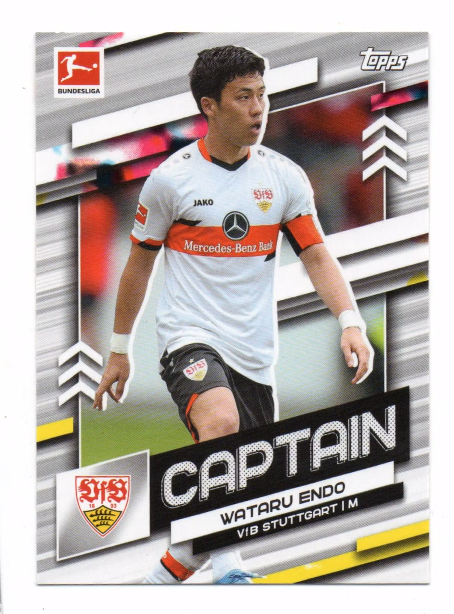 2021-22 Topps Bundesliga Team Captains #TCWE Wataru Endo (10-R1-STUTTGART)
