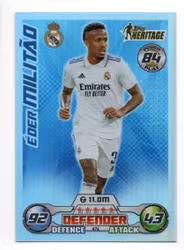 2023-24 Topps Heritage #474 Eder Militao (10-Q11-REALMADRID)