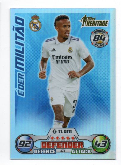 2023-24 Topps Heritage #474 Eder Militao (10-Q11-REALMADRID)