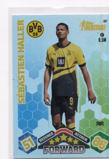 2023-24 Topps Heritage #457 Sebastian Haller (10-Q11-DORTMUND)