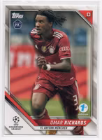 2021-22 Topps UEFA Champions League 1st Edition #184 Omar Richards (15-Q10-BAYERNMUNCHEN)