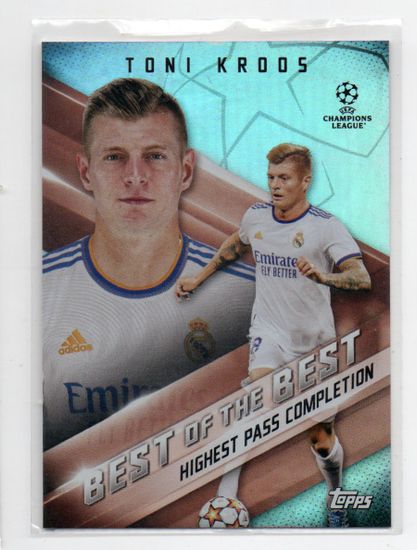 2021-22 Topps UEFA Champions League Best of the Best #BB06 Toni Kroos (15-D4-REALMADRID)