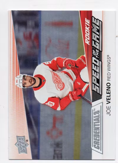 2021-22 Upper Deck Credentials Speed of the Game Rookies #SGR20 Joe Veleno (12-C15-REDWINGS)