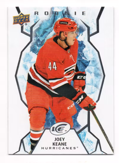 2021-22 Upper Deck Ice #120 Joey Keane RC (12-R3-HURRICANES)