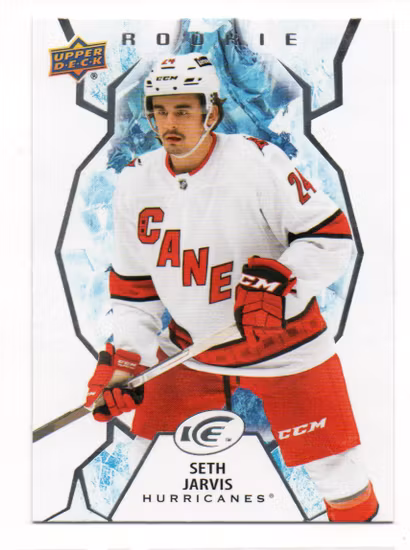 2021-22 Upper Deck Ice #150 Seth Jarvis RC (40-Q10-HURRICANES)