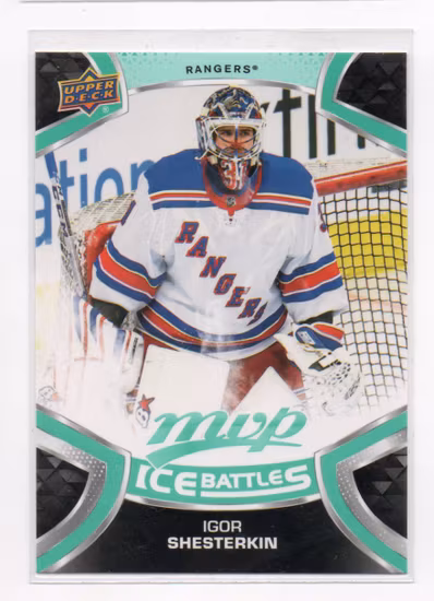 2021-22 Upper Deck MVP Ice Battles #IB31 Igor Shesterkin (10-D4-RANGERS)