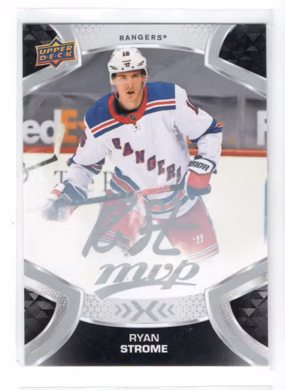 2021-22 Upper Deck MVP Silver Script #16 Ryan Strome (10-D2-RANGERS)