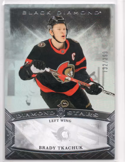 2022-23 Black Diamond Diamond Stars #BDSBT Brady Tkachuk (30-B6-SENATORS)