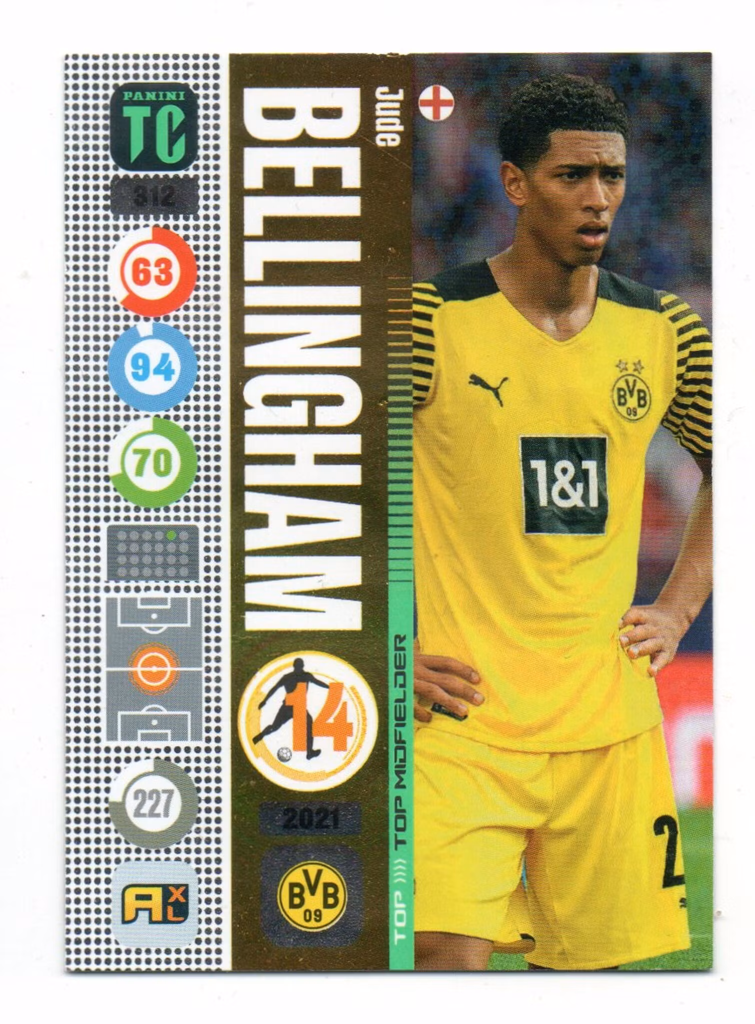 2022 Panini Top Class #312 Jude Bellingham (10-Q11-DORTMUND)