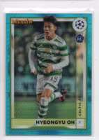 2022-23 Topps Chrome Merlin Aqua Hyper Prism Refractor #36 Hyeongyu Oh (20-R10-CELTIC)