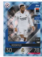 2022-23 Topps Match Attax Crystal #134 Rodrygo (20-B6-REALMADRID)