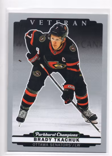 2022-23 Parkhurst Champions Silver #186 Brady Tkachuk (12-B11-SENATORS)