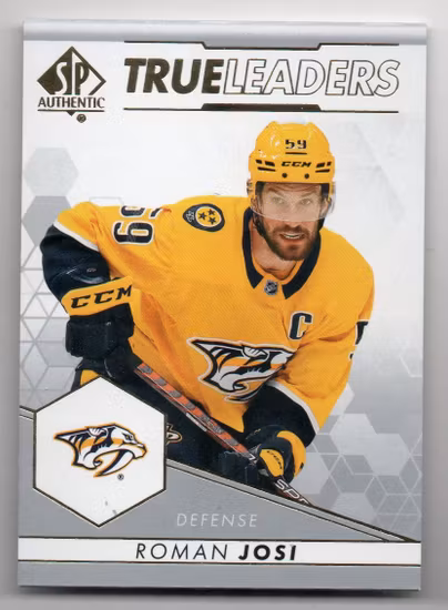 2022-23 SP Authentic True Leaders #TL6 Roman Josi (10-C13-PREDATORS)