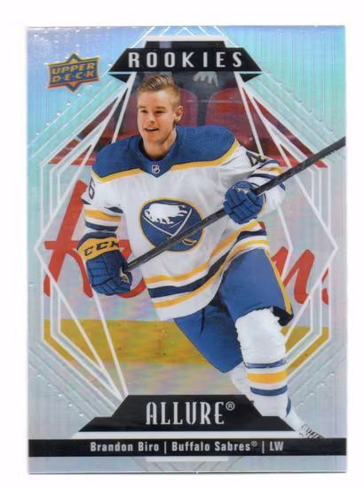 2022-23 Upper Deck Allure #142 Brandon Biro RC (10-C15-SABRES)