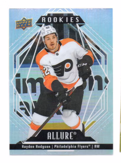 2022-23 Upper Deck Allure #149 Hayden Hodgson RC (10-C15-FLYERS)