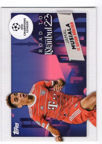 2022-23 Topps UEFA Club Competitions Road to the Final #RF8 Jamal Musiala (15-Q12-BAYERNMUNCHEN)
