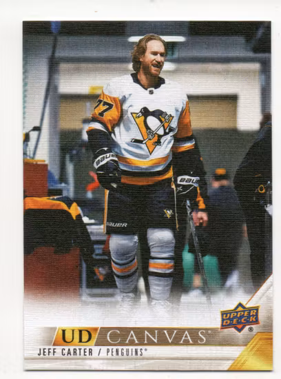 2022-23 Upper Deck UD Canvas #C185 Jeff Carter (10-Q5-PENGUINS)