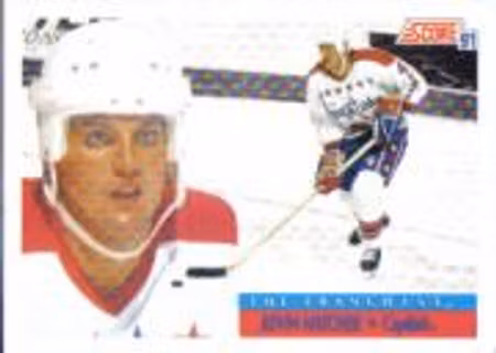 1991-92 Score Canadian English #370 Kevin Hatcher FP (10-S3-CAPITALS)