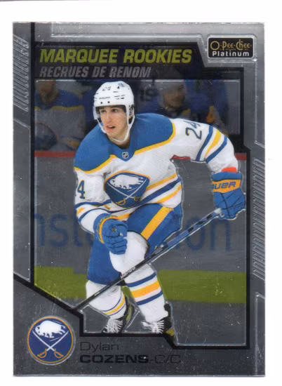 2020-21 O-Pee-Chee Platinum #197 Dylan Cozens RC (30-S12-SABRES)